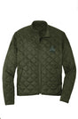 Frog Squad member- Embroidered Diamond Quilted Full-Zip Jacket