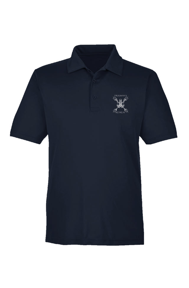 Frogman's Retreat Logo Lightweight Performance Sport Polo