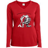 Remember Frogs Deployed Women’ Long Sleeve Performance V-Neck Tee