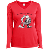 Remember Frogs Deployed Women’ Long Sleeve Performance V-Neck Tee