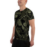 Frogman All-Over Print Men's Athletic T-shirt