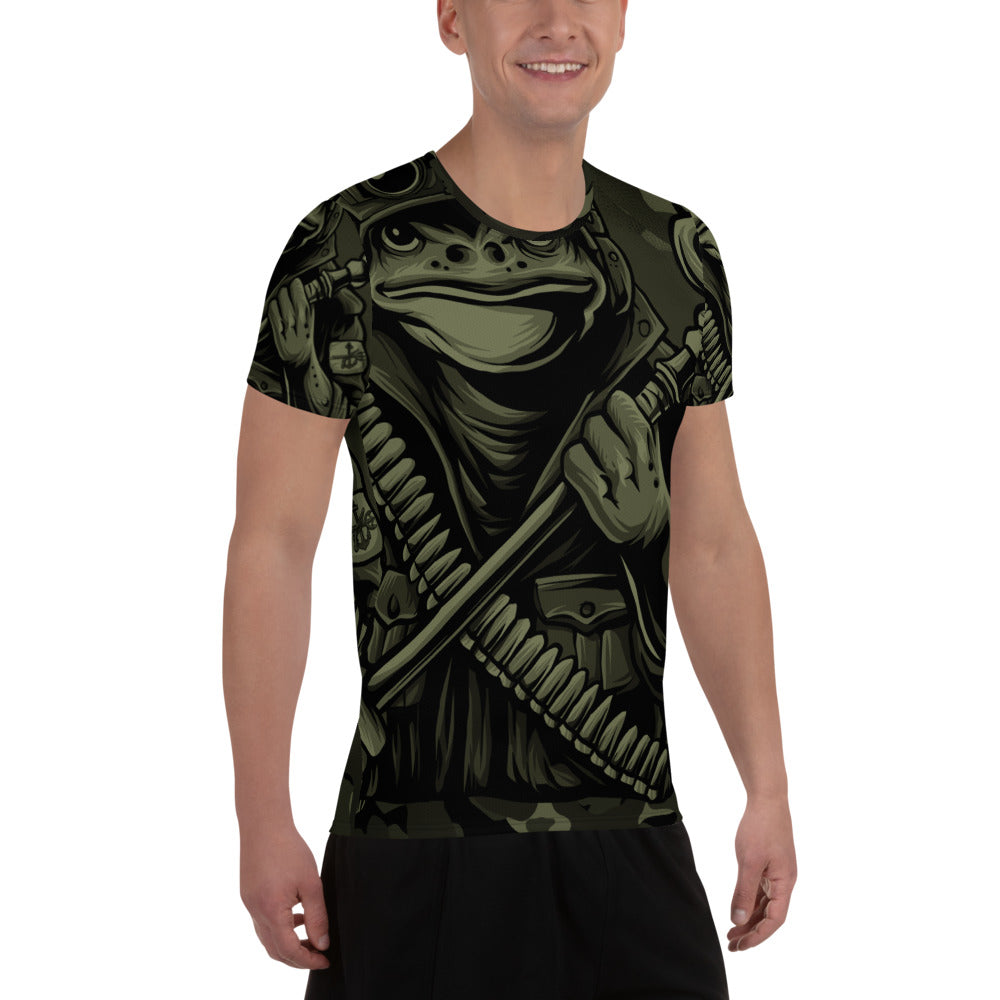 Frogman All-Over Print Men's Athletic T-shirt