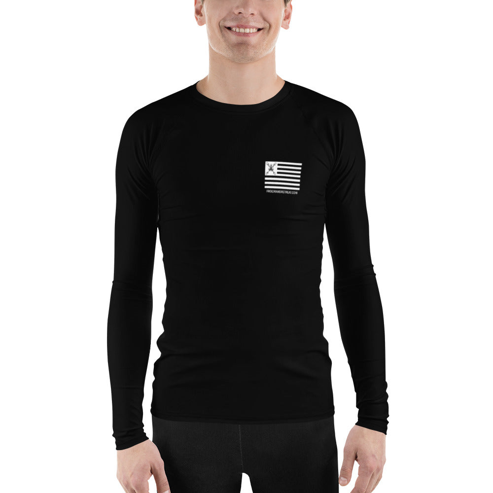 Bonefrog Men's Rash Guard - Black (This is a True Thick Rash Guard - runs tight and should size up when ordering)