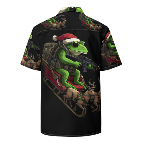 X-Mass Frogs button shirt