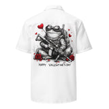 Valentines Day Frog button shirt