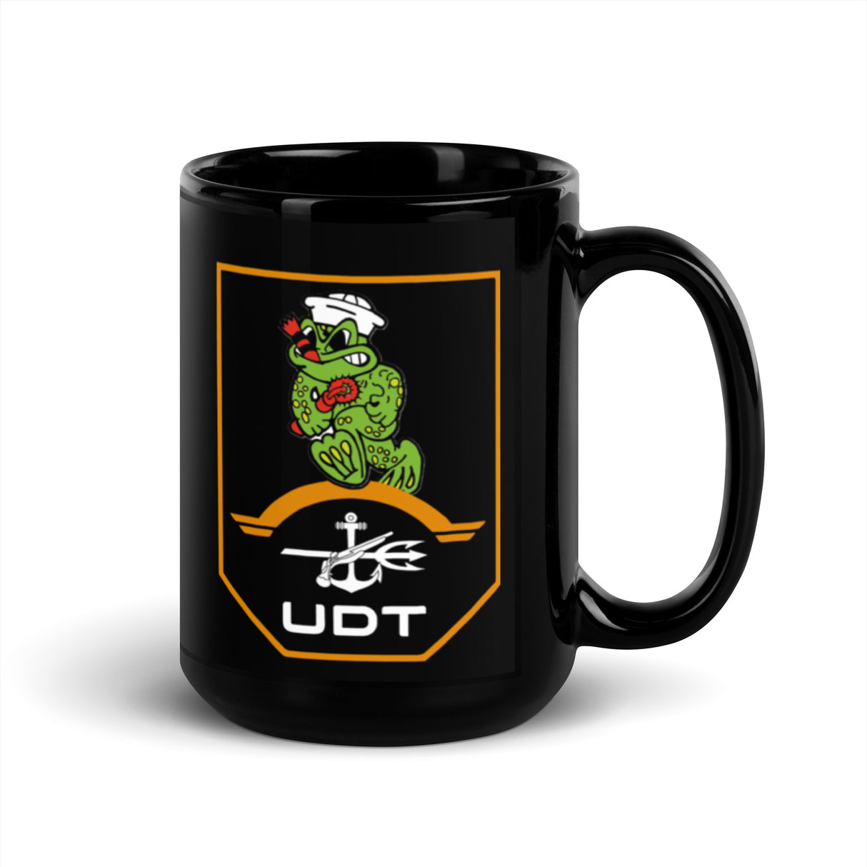 UDT Black Glossy Mug