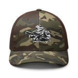 Vigilent Frog Embroidered Camouflage trucker hat