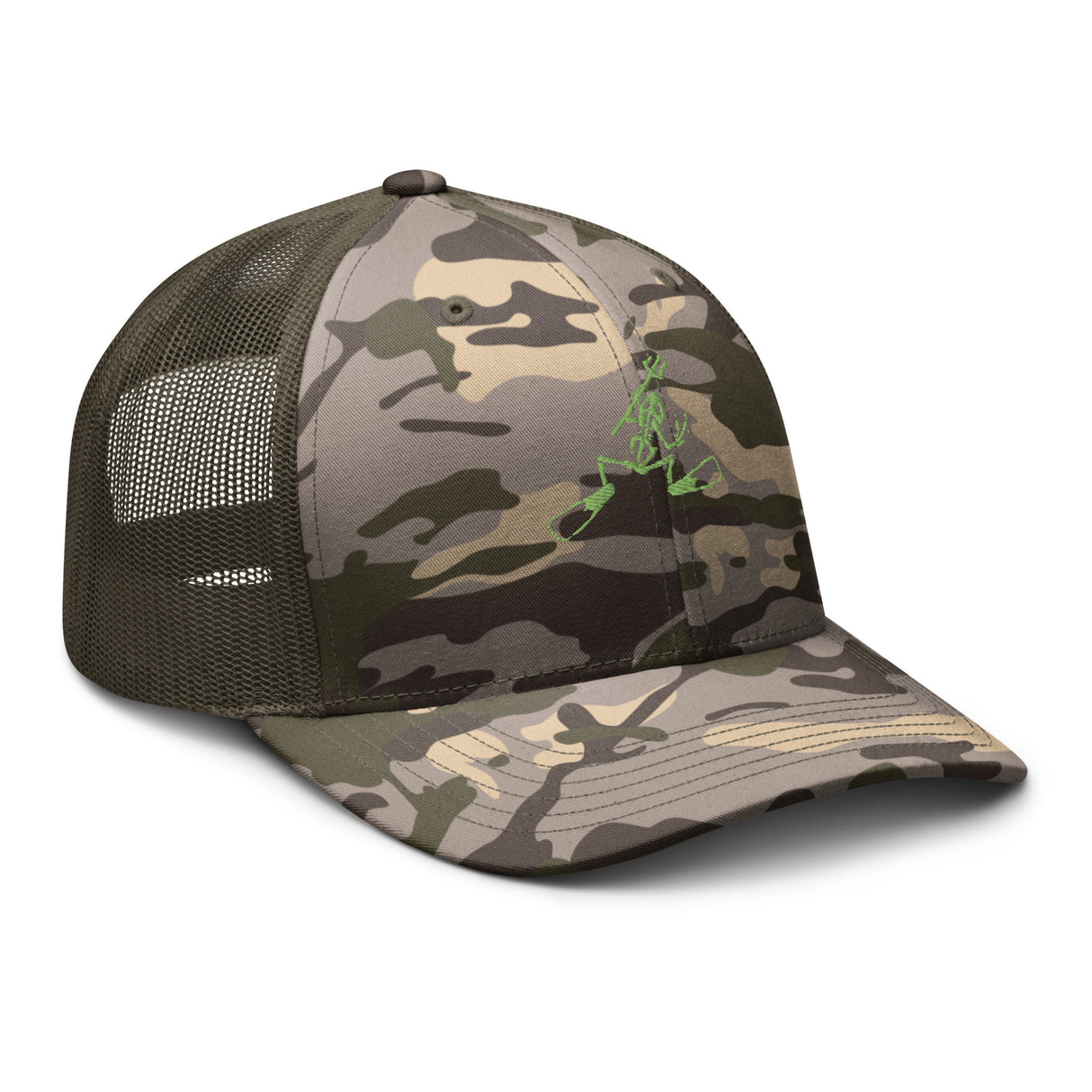 Bone Frog Camouflage trucker hat