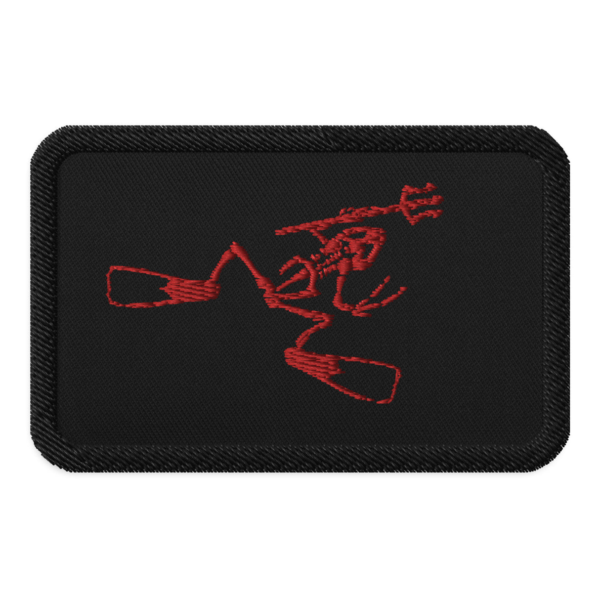 Red Bonefrog Patch Embroidered patches