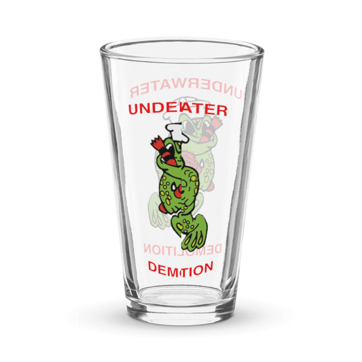 Freddie the Frog - UDT - Shaker pint glass