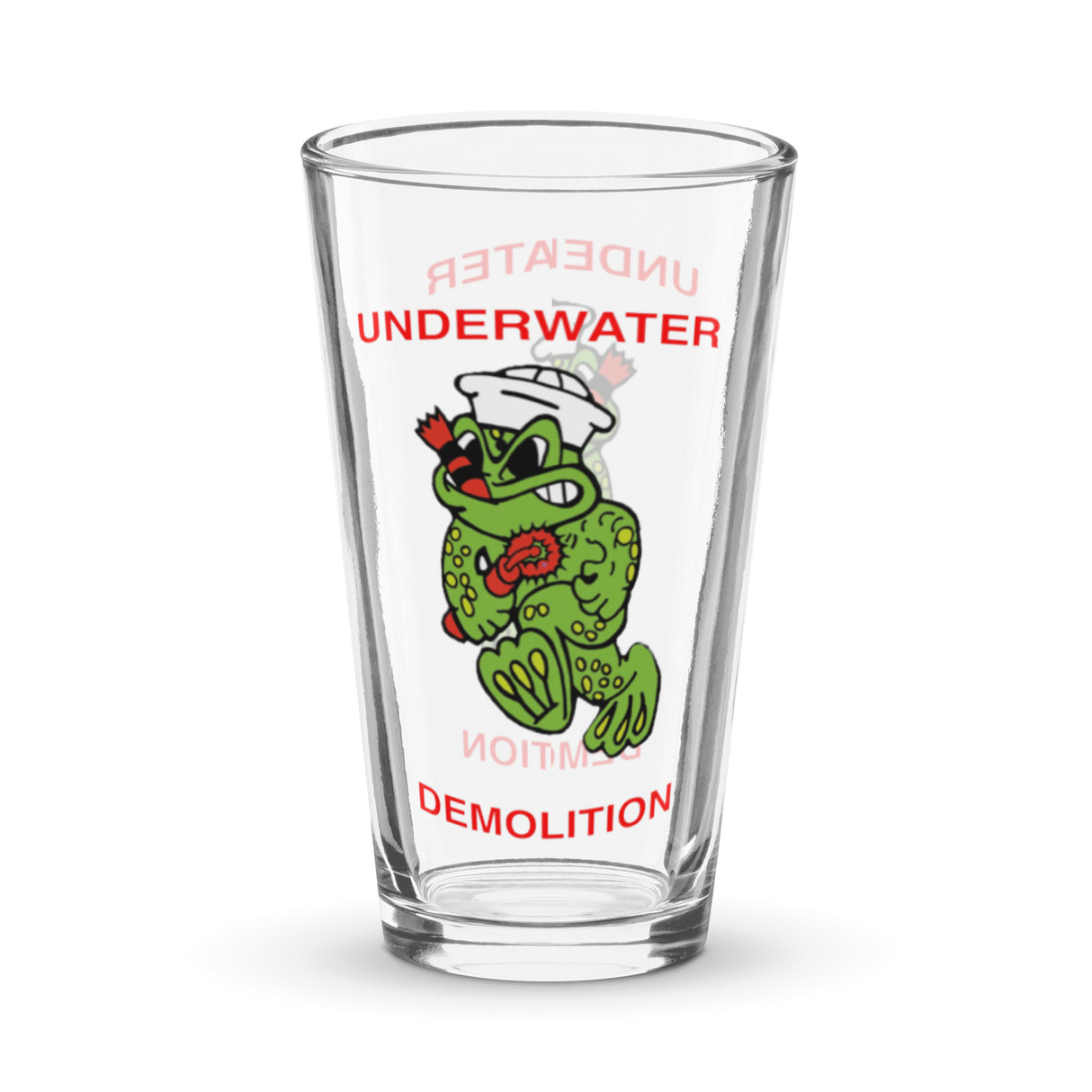 Freddie the Frog - UDT - Shaker pint glass