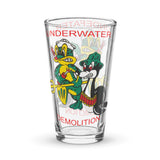 Underwater Demolition Teams (UDT) Shaker pint glass