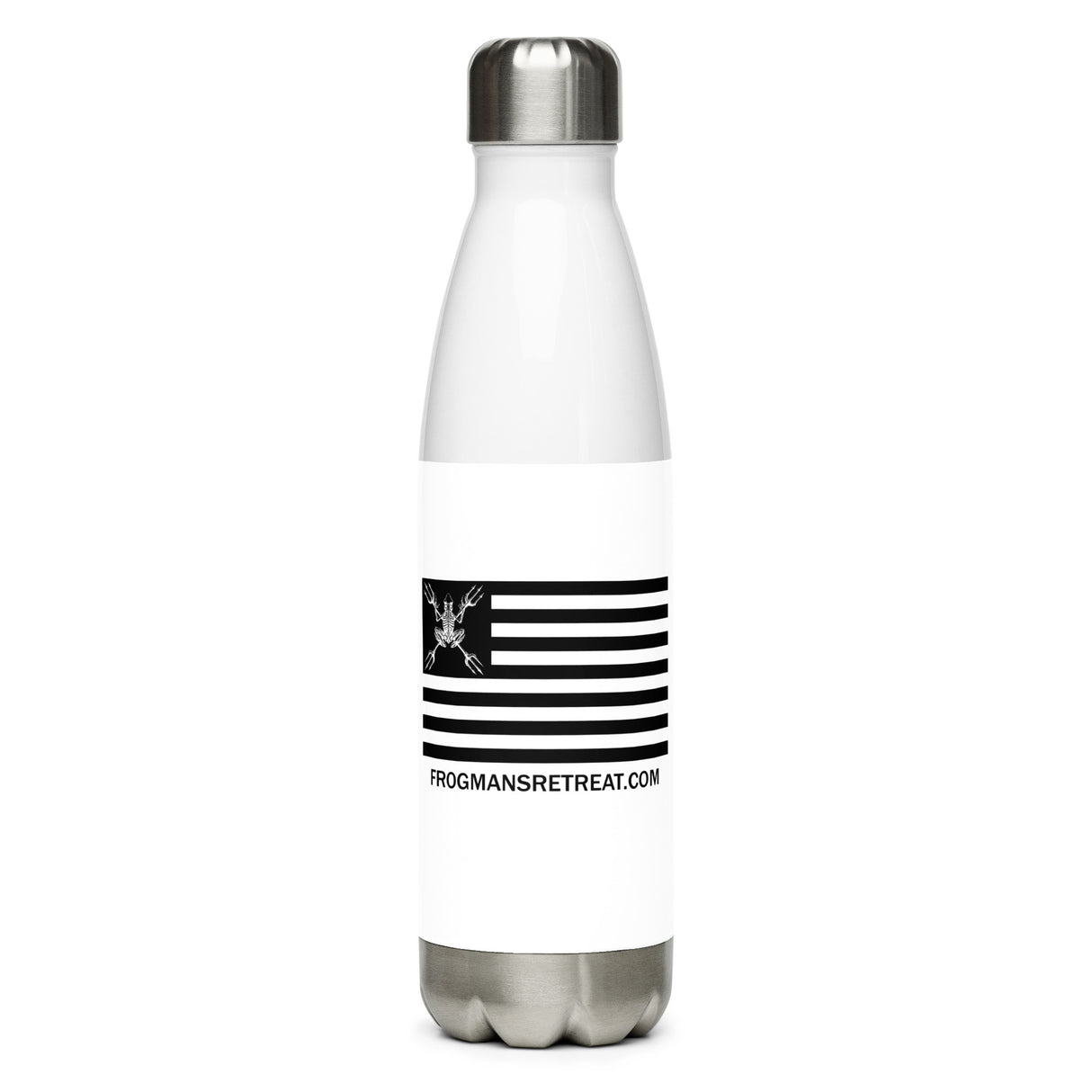 Frogman's Retreat Flag Stainless steel water bottle