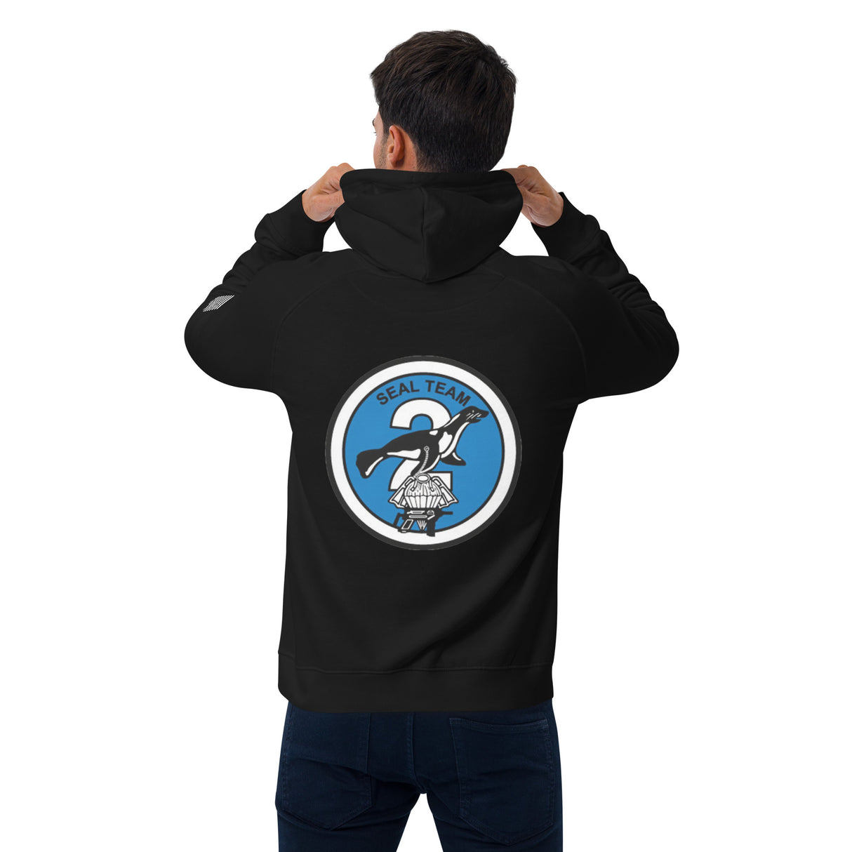 SEAL Team TWO Unisex eco raglan hoodie