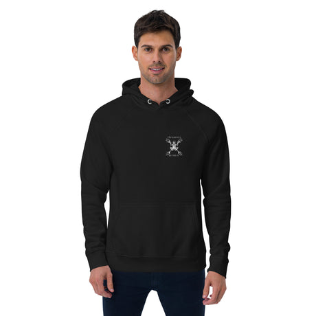 Winter Warfare Frog Unisex eco raglan hoodie