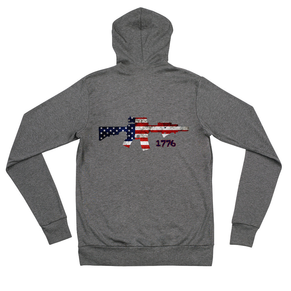 Independence Day  1776 Unisex zip hoodie