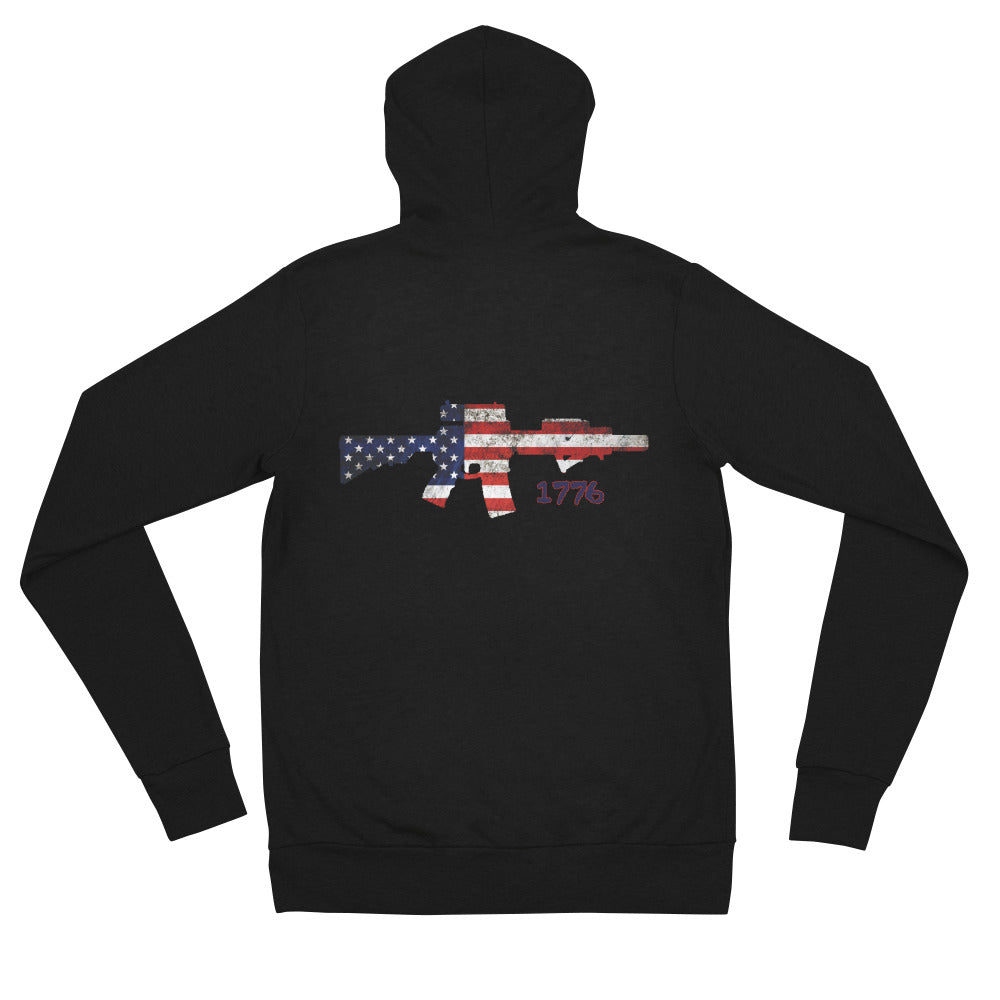 Independence Day  1776 Unisex zip hoodie