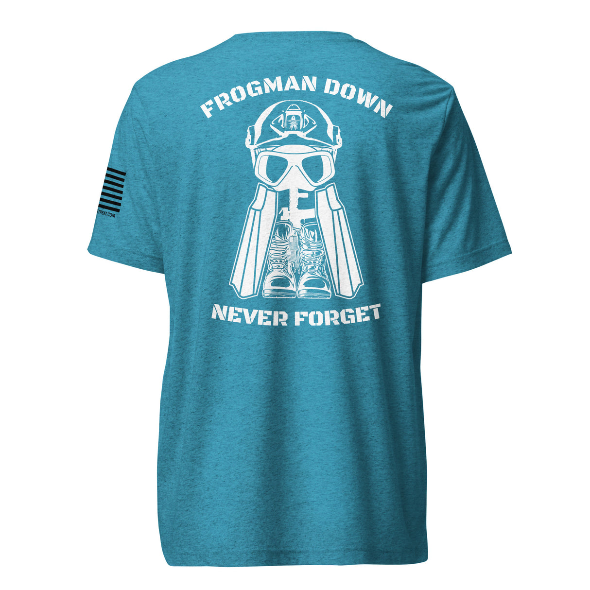 Frogman Down - Never Forget Dark Colors Short sleeve t-shirt