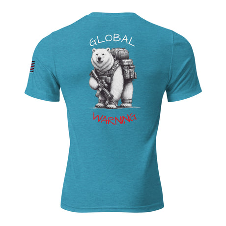 Global WARNING Polar Bear Short sleeve t-shirt