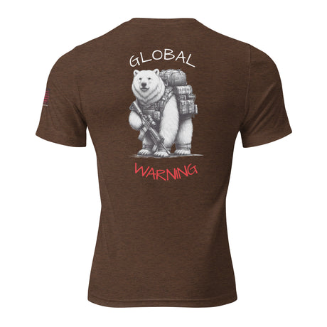 Global WARNING Polar Bear Short sleeve t-shirt