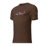 Patriot Helicopter  Short sleeve t-shirt