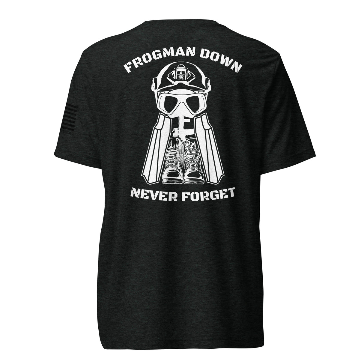 Frogman Down - Never Forget Dark Colors Short sleeve t-shirt