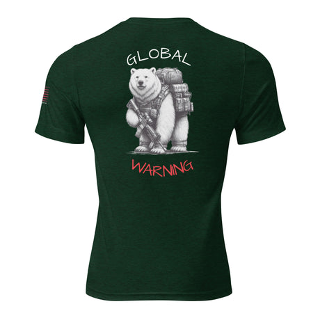 Global WARNING Polar Bear Short sleeve t-shirt