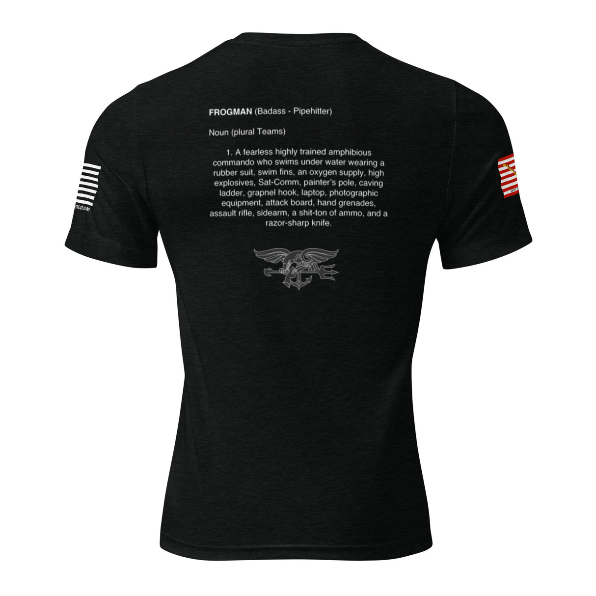 Frogmans definition designed by (Oscar S - USN/SEAL/RET) t-shirt