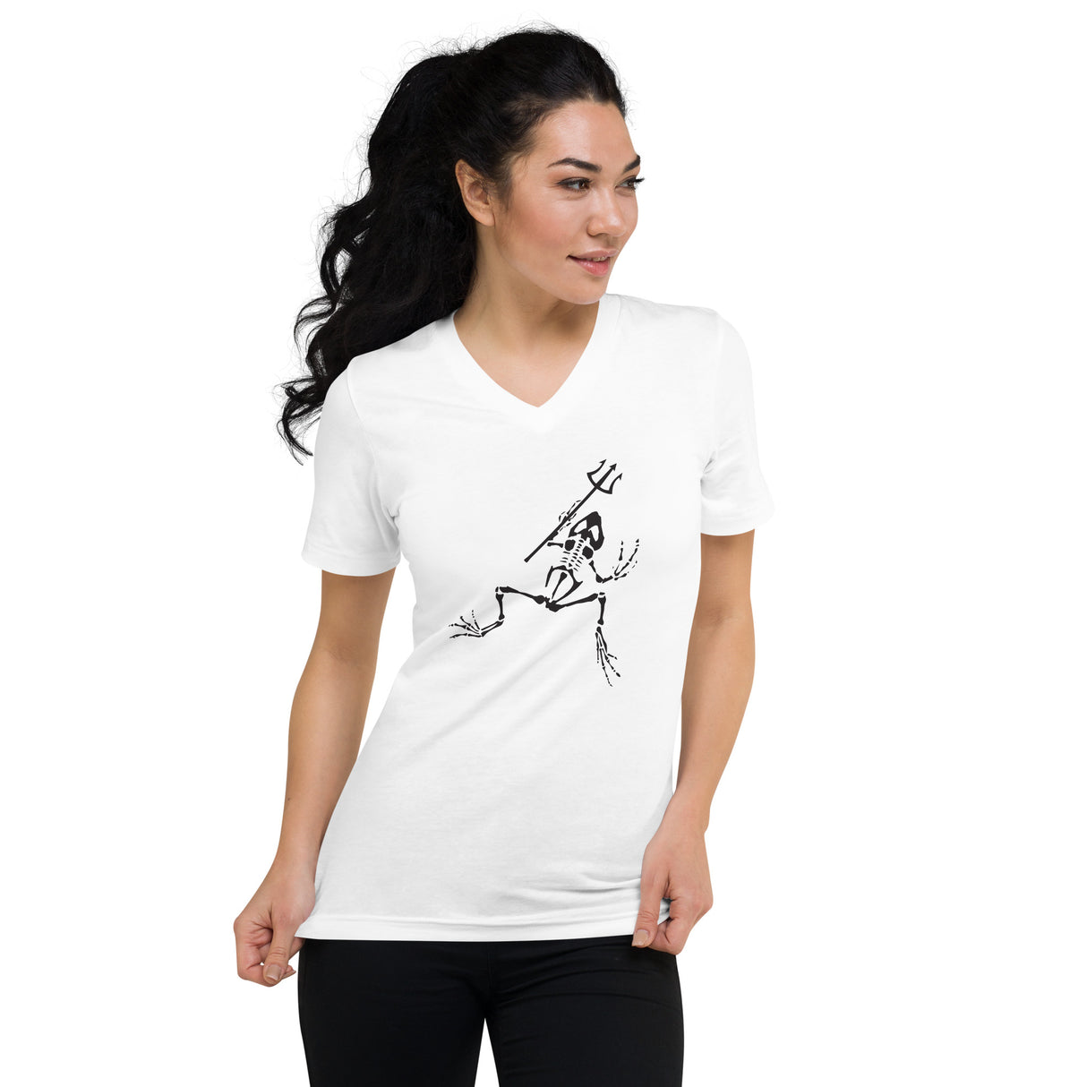 Women Bonefrog Short Sleeve V-Neck T-Shirt