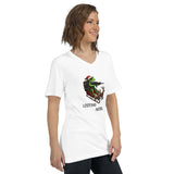 Christmas ANTI-Looting Patrol Women Short Sleeve V-Neck T-Shirt