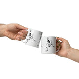 Bonefrog White glossy mug