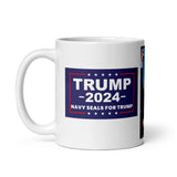 Navy SEALs for TRUMP White glossy mug