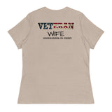 Women Veteran Wives T-shirt - 100% Cotton & Polyester