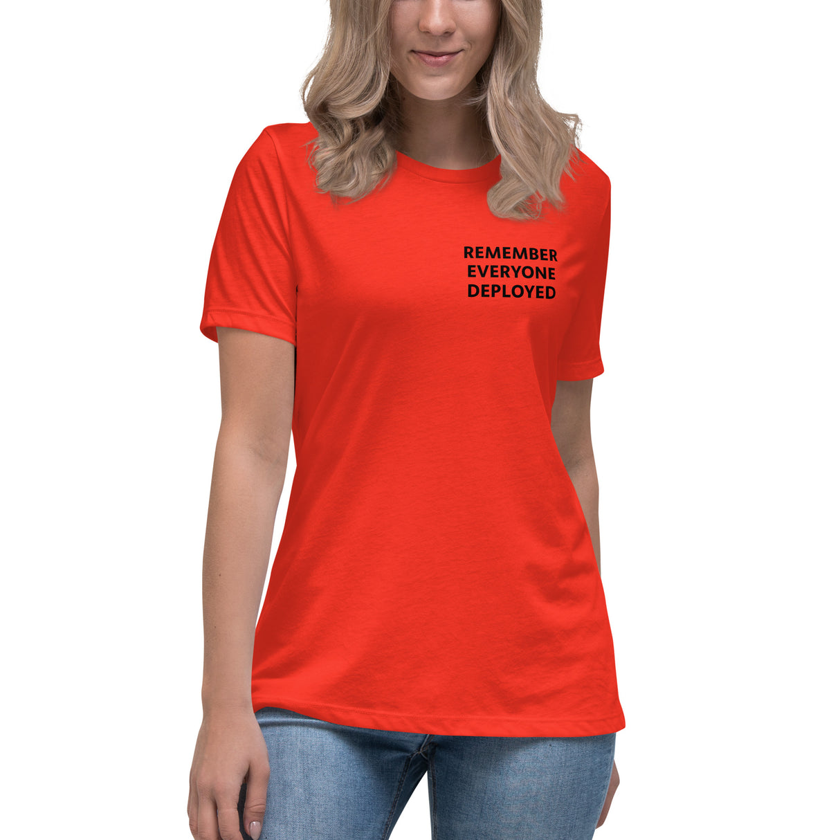 Women Remember Everybody Deployed (RED)  All Forces R.E.D. T-Shirt